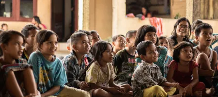 Children in Namu Keeling, Indonesia