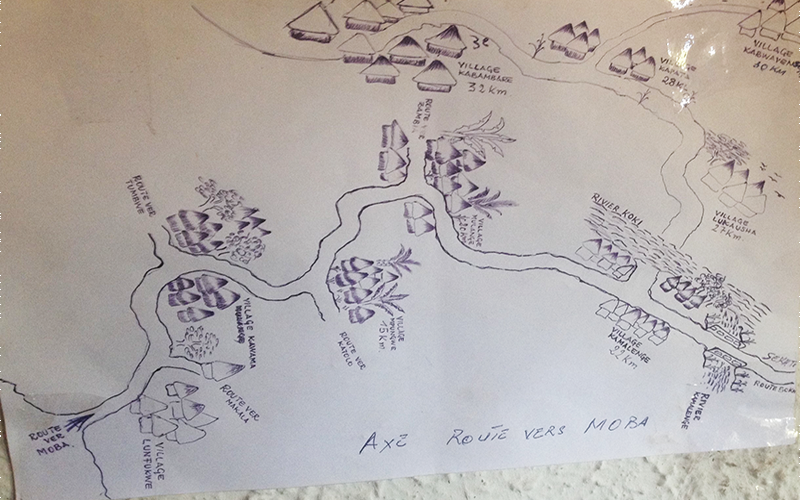 handdrawn map