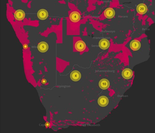 Figure 1 Conflicts in relation to protected areas – http://apihighways.data4sdgs.org/