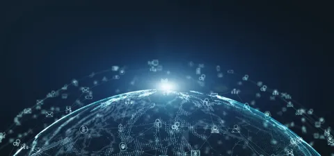 Digital Data Network Connections by kanawatTH
