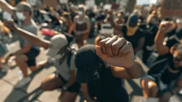 Black Lives Matter protest. Photo by Clay Banks.