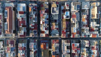 Aerial view of a city 