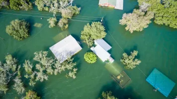 Flooding caused by climate change. Credit: Roschetzky Photography