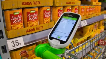 Shelves in a UK supermarket