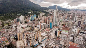 Aerial view of Bogotá, Colombia. Credit: Bergslay/Pixabay.
