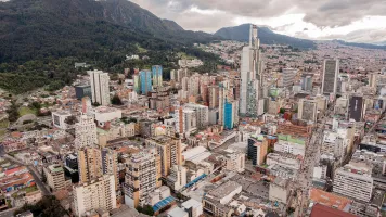 Aerial view of Bogota, Colombia