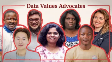 Images of the seven Data Values Advocates
