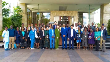 Participants from Kenya, Ghana, and Colombia at the first MIDN learning exchange in Nairobi