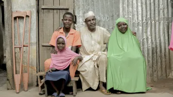 Baba and his family in Cameroon