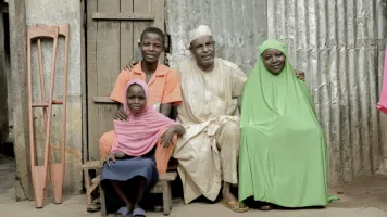 Baba and his family in Cameroon