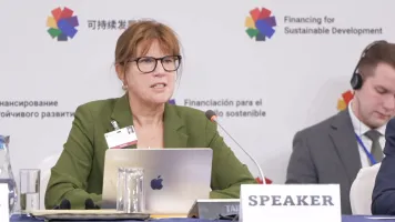 Claire Melamed at the Addis Ababa FfD PrepCom session on Data