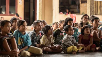 Children in Namu Keeling, Indonesia
