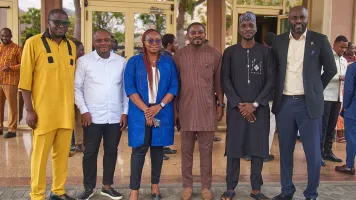 The Nigerian Global Dialog Forum team that worked with CAN Data Science Fellow, Abubakar Isa-Abubakar: an intersectoral team comprising the Nigerian Federal Ministry of Environment, Nigerian National Space Research and Development Agency, International Federation of Red Cross and Red Crescent, and University of Calabar