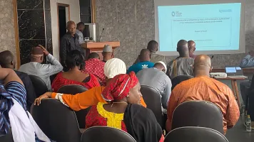Participants at the Food Security and Agricultural Data event in Guinea in June 2024