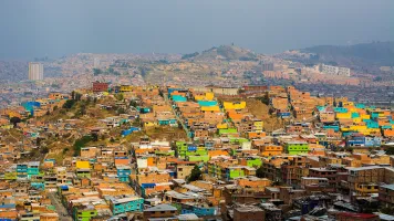 Colorful houses in Bogota