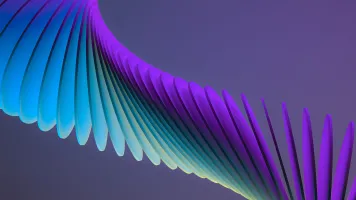 Purple, green and blue abstract image by Milad Fakurian, via Unsplash