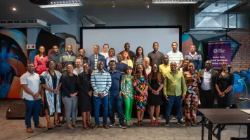 Group photo of participants at the Data Narratives for Climate and Health in Africa event in Cape Town, South Africa, in October 2024