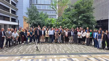 Members of the Global Partnership team and partners at the UN World Data Forum 2024