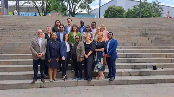 The Global Partnership team at the UN World Data Forum 2024 in Medellin, Colombia.