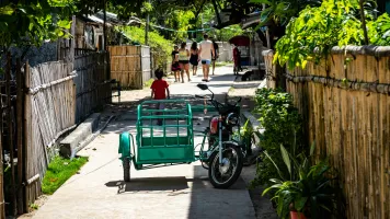 Village road in Philippines
