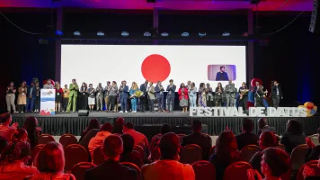 Closing ceremony of DataFest 2023. Photo credit: Pablo Kreimbuhl
