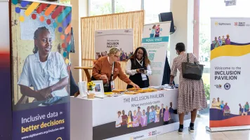 The entrance to the inclusion pavilion at Data Fest 2026