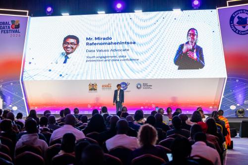Mirado speaking at the Global Data Festival 2026