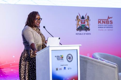 Karen of Safaricom speaking at GDF-KSEC 2026
