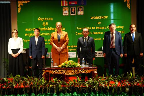 Speakers at the 50x2030 graduation event in Cambodia