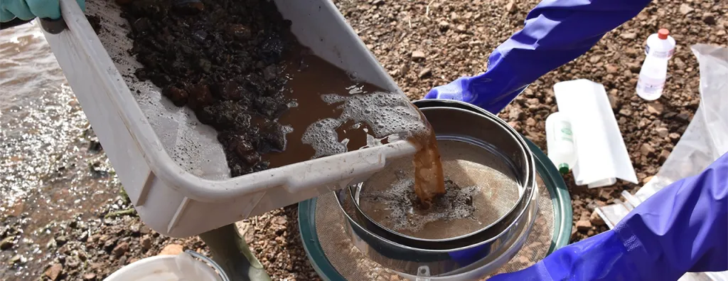 Water quality testing at Itaipu Binacional Reservoir Paraguay
