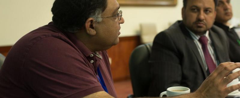  Ali Cheema (left) and Zulfiqar Hameed (right) at the 2014 BCURE Policy Dialogue on Civil Service Reform, Lahore, Pakistan. 