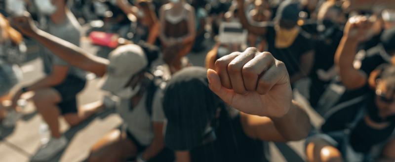 Black Lives Matter protest. Photo by Clay Banks.