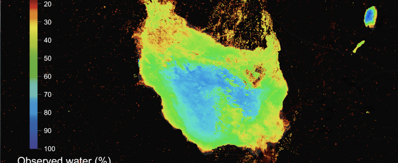 All time water summary (2013-2019) of Lake Sulunga, Tanzania