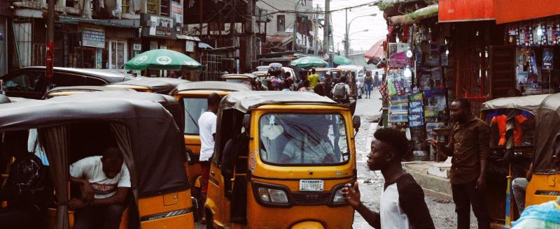A busy street in Lagos, Nigeria. Photo by Muhammadtaha Ibrahim Ma'aji.