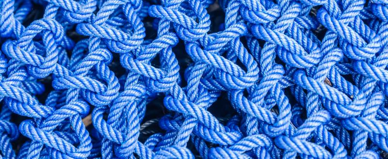 blue connected ropes