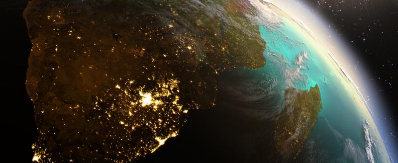 Planet Earth South Africa zone. Elements of this image furnished by NASA