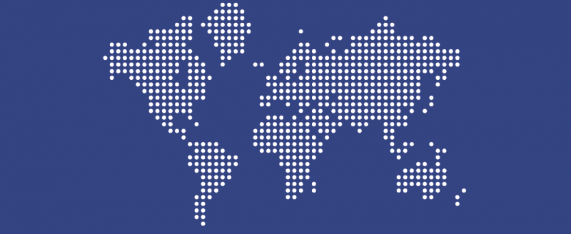 dotted map graphic