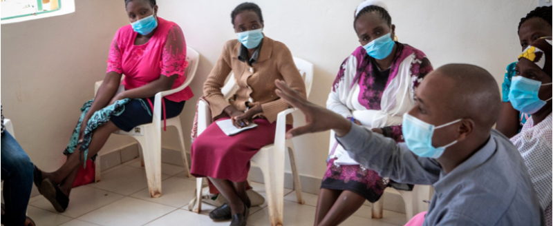 A mothers listening group sharing their experiences with antimicrobial resistance in Kiambu county, Kenya. Credit: Elphas Ngugi/GPSDD.