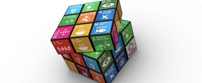 Rubicks cube with SDG icons