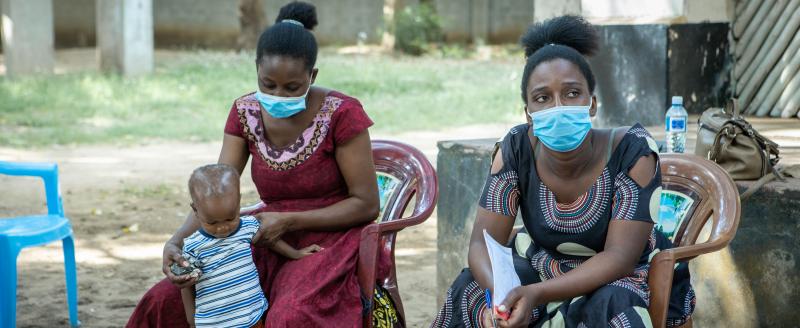 Two mothers at the Kilifi County listening group in Kenya