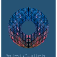 Title of report as text on blue background with branded logo circle image.
