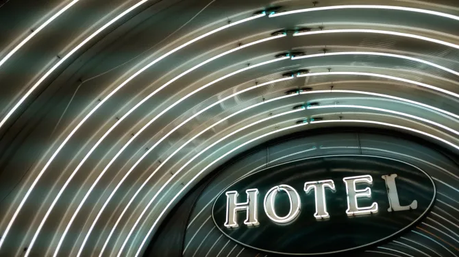 Hotel sign