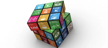 Rubicks cube with SDG icons