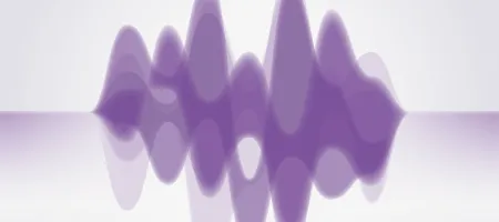 Purple wave graphic