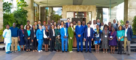Participants from Kenya, Ghana, and Colombia at the first MIDN learning exchange in Nairobi