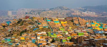 Colorful houses in Bogota
