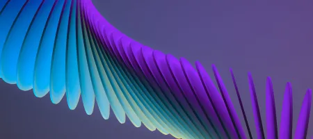 Purple, green and blue abstract image by Milad Fakurian, via Unsplash
