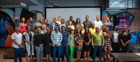 Group photo of participants at the Data Narratives for Climate and Health in Africa event in Cape Town, South Africa, in October 2024