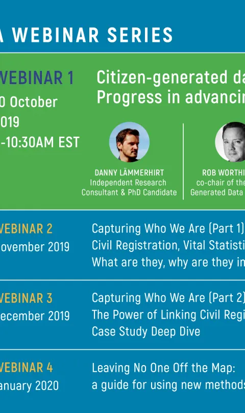 the power of population data webinar series