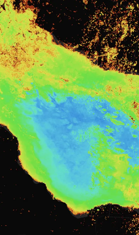 All time water summary (2013-2019) of Lake Sulunga, Tanzania